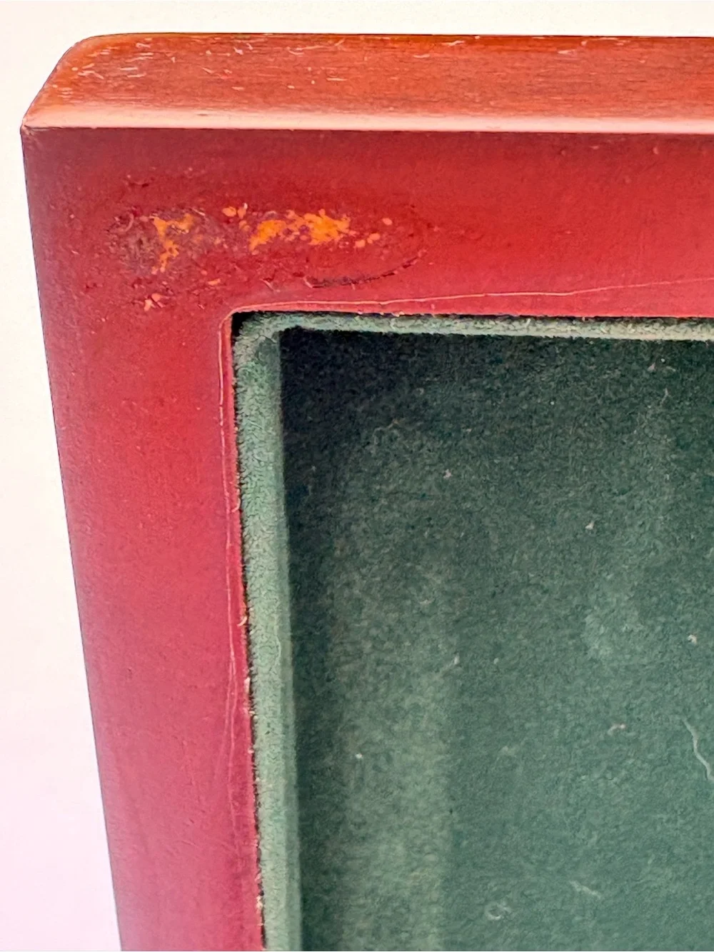 Wooden Keepsake or Card Deck Box with Brass Inlay